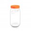 Bocal en verre 3L avec couvercle à vis orange 110mm - Color Vis - Le Parfait