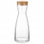 Carafe en verre transparent avec bouchon en liège 1 L - Ypsilon - Bormioli Rocco