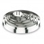 Cercle à mousse en inox 18/10 - hauteur 4,5cm - diamètre 18cm
