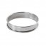 Cercle à tarte en inox - hauteur 2cm - diamètre 9cm