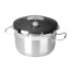 Cocotte à pression 18 L avec couvercle inox 18/10 - Ø 32 cm - Chef Luxe - Lacor