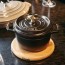 Cocotte en fonte ronde 12 cm noir mat - Fondamentales 