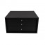 Coffret en bois noir pour ménagère 120/127 pièces (vue de face)