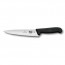 couteau a decouper lame 19cm manche synthetique noir - fibrox - victorinox