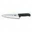 couteau a decouper lame extra-large 20cm manche synthetique noir - fibrox - victorinox