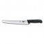 couteau a patisserie lame dentee 26cm manche synthetique noir - fibrox - victorinox