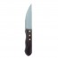 Couteau à steak manche bois en inox finition miroir 25.4cm - Lot de 6 - Churrasco - Comas