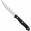Couteau à steak manche noir en inox finition miroir 23.2cm - Lot de 12 - Eco - Comas