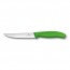 couteau a steak lame dentee 12cm manche synthetique vert clair - swissclassic - victorinox
