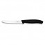 Couteau a tomates et saucisses manche noir lame 11cm - swissclassic - victorinox