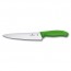 couteau a trancher lame 19cm manche synthetique vert clair - swissclassic - victorinox