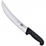 Couteau de banc lame alvéolée 25cm - manche synthétique noir - Fibrox - Victorinox