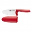 Couteau de chef lame arrondie lisse 10cm acier inoxydable - manche plastique rouge - Twinny - Zwilling