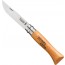 Couteau de poche n°7 manche en bois de hêtre - lame acier au carbone 8cm - Carbone - Opinel
