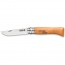 Couteau de poche n°9 manche en bois de hêtre - lame acier au carbone 9cm - Carbone - Opinel