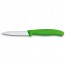 couteau d'office lame dentee 8cm manche synthetique vert clair - swissclassic - victorinox