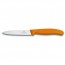 couteau d'office lame lisse 10cm manche synthetique orange - swissclassic - victorinox