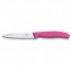 couteau d'office lame lisse 10cm manche synthetique rose - swissclassic - victorinox