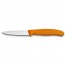 couteau d'office lame lisse 8cm manche synthetique orange - swissclassic - victorinox