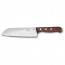 couteau santoku lame alveolee 17cm manche en palissandre - rosewood - victorinox