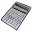 Cuillères de table tribloc argenté en acier inoxydable - Lot de 6 - Laguiole - Pradel Excellence 