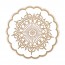 Dessous de verre barroque en papier tissu 9 plis  Ø 9cm - Lot de 250 - Dessous de verre - AZ boutique