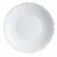 Assiette plate ronde blanche 23cm Arcopal - Feston - Arcoroc