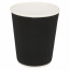 Gobelet double paroi ondulé 360 ml noir en carton boissons chaudes - Lot de 25 - Gobelet économiniques - AZ Boutique