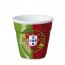 Gobelet froissé drapeau portugais / Portugal - Tasse expresso 8 cl - Gobelets Froissés - Revol