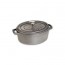 Cocotte en fonte ovale 33 cm gris graphite - Fondamentales - Staub