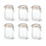 Lot de 6 bocaux hermétiques en verre 0,75L joint 85mm - Super - Le Parfait