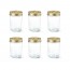 Lot de 6 terrines en verre 750g avec couvercle à vis 100mm - Familia Wiss - Le Parfait
