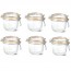 Lot de 6 terrines hermétiques en verre 500g joint 100mm - Super - Le Parfait