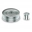 Lot de 9 découpoirs ronds unis inox 4 à 12cm - Emporte-pièces-