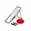 Mandoline inox rouge 40 x 13.5 x 5.5 cm 2 lames interchangeables 2 et 10 mm - Vivaldi - Bron Coucke