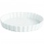 Moule à tarte rond blanc 31cm en porcelaine - Pillivuyt