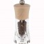 Moulin à poivre 14cm acrylique transparent et bois de hêtre couleur naturel - Oleron - Peugeot