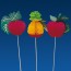 Pique décoration fruit coloré pour glace 20cm - Lot de 100 - Décorations glace - AZ boutique