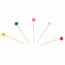 Piques boules couleurs 6.5 cm assorties bambou - AZ Boutique