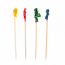Piques décoratives cocktails couleurs 6.5 cm bois - Lot de 1000 - AZ Boutique
