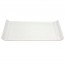 Plat à cake rectangulaire blanc 30x15,5cm en porcelaine - lot de 4 - Ania - Cosy & Trendy