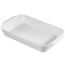 Plat à rôtir rectangulaire en porcelaine blanc 26,4x14,1cm - Pillivuyt