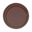 Plateau de bar antidérapant rond en fibre marron 35,5 cm - AZ Boutique