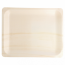 Plateau rectangulaire jetable en bois couleur naturelle 26.5x21.5x2cm - Lot de 50 - Vaiselle jetable