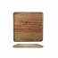 Plateau de service carre en bois acacia 26 x 26 x 1,6 cm - senegal - cosy & trendy
