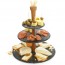 Présentoir à gâteaux 3 niveaux en ardoise - hauteur 38,5cm - Pro - Boska