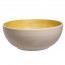 Saladier rond beige et jaune 25cm en grès - A l'unité - Turbolino - Cosy & Trendy