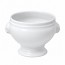 Soupière blanche tête de lion 45cl en porcelaine