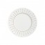 Sous tasse à café ronde 12,5cm en porcelaine motifs carrés gris - Satinique Grey - Chef & Sommelier