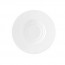 Sous tasse blanche en porcelaine 15,5cm motif lignes droites en relief - Ginseng - Chef & Sommelier